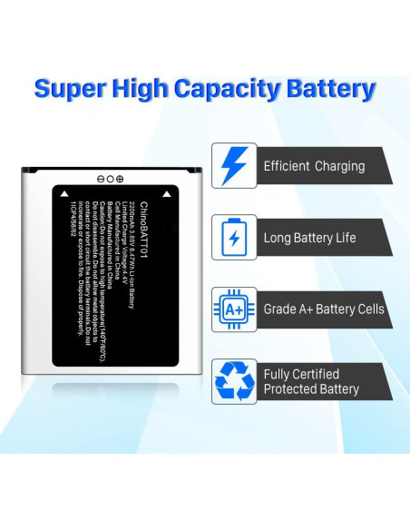 Batería de Reemplazo ChinoBATT01 2200mAh para Unimax UMX