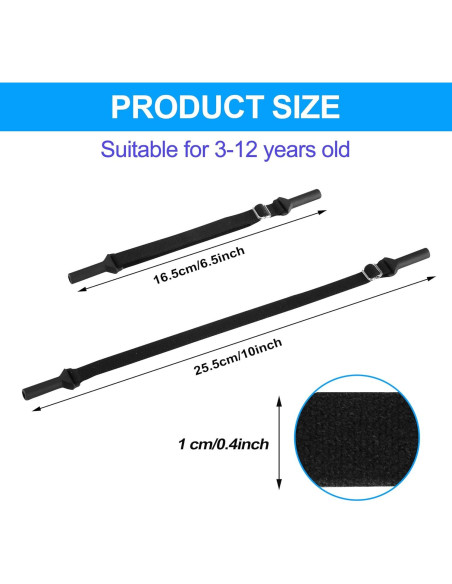 Correas para Gafas LVVFIT Niños 16.5-25.4 cm Ajustables 4 Piezas