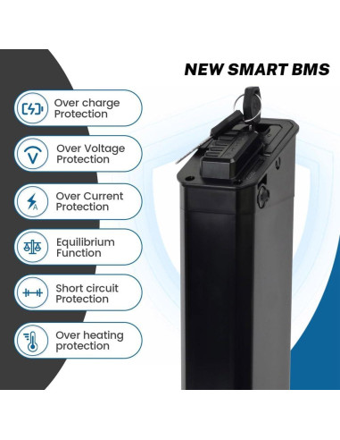 Batería de Litio Recargable 48V 10.5Ah para E-Bike Jetson Haze