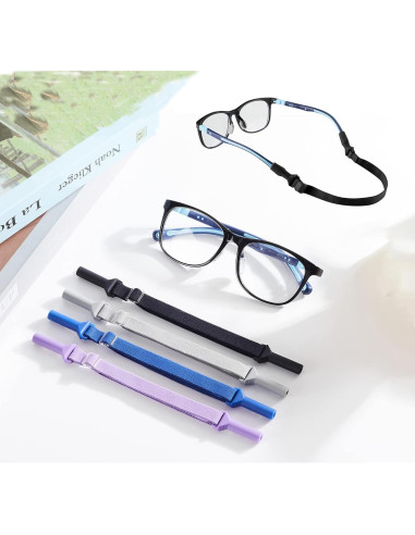 Correas para Gafas LVVFIT Niños 16.5-25.4 cm Ajustables 4 Piezas