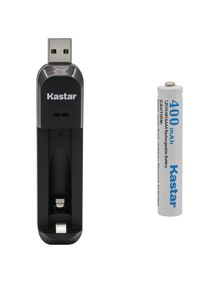 Batería AAAA Kastar 1.2V 400mAh + Cargador USB