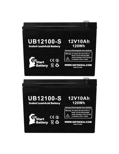 Paquete de 2 Baterías 12V 10Ah UpStart para Cortadoras Neuton CE5