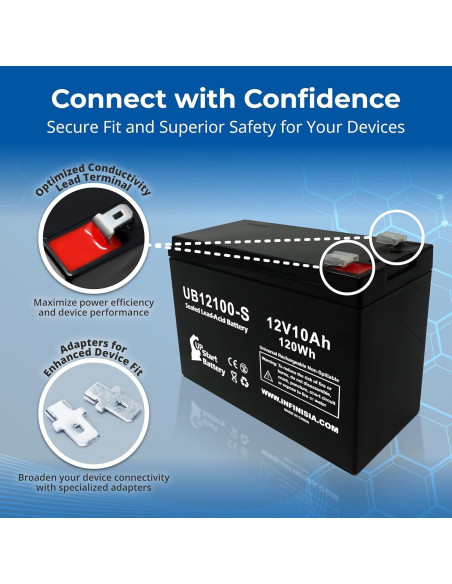 Paquete de 2 Baterías 12V 10Ah UpStart para Cortadoras Neuton CE5