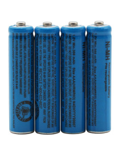 Paquete de 4 Baterías Recargables NiMH Cerepros N4DHYYY00020 1.2V 300mAh