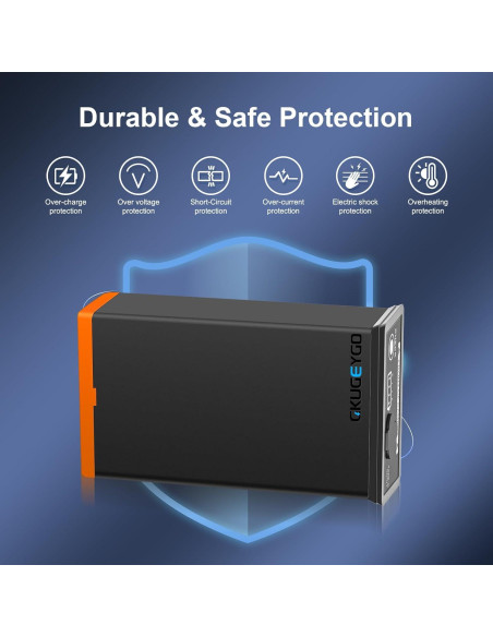 Batería recargable 5000mAh GKUGEYGO para cámaras Moultrie Edge