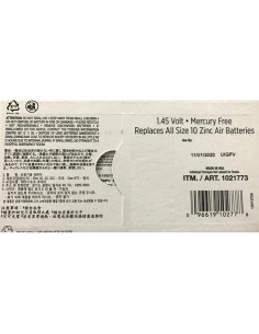 Baterías para Audífonos Kirkland Signature 48 Piezas 1.45V 2