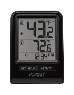 Termómetro Digital Inalámbrico La Crosse Technology Negro 2