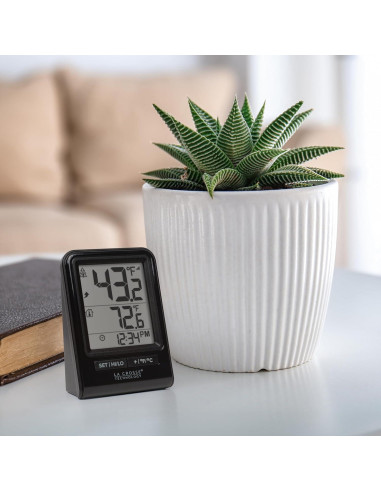 Termómetro Digital Inalámbrico La Crosse Technology Negro