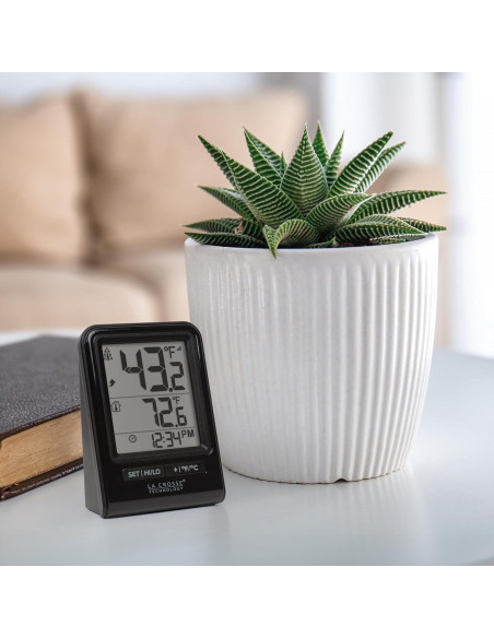 Termómetro Digital Inalámbrico La Crosse Technology Negro