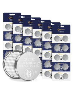 Baterías CR2032 Brightown 60 Unidades 3V Litio Botón