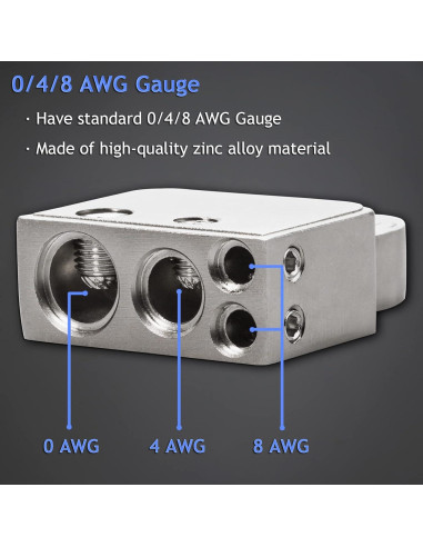 Conectores de terminal de batería Hamolar con voltímetro 12V
