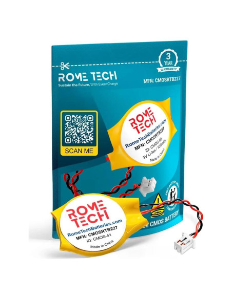 Batería CMOS BIOS Rome Tech CR2032 para Dell Latitude 3V