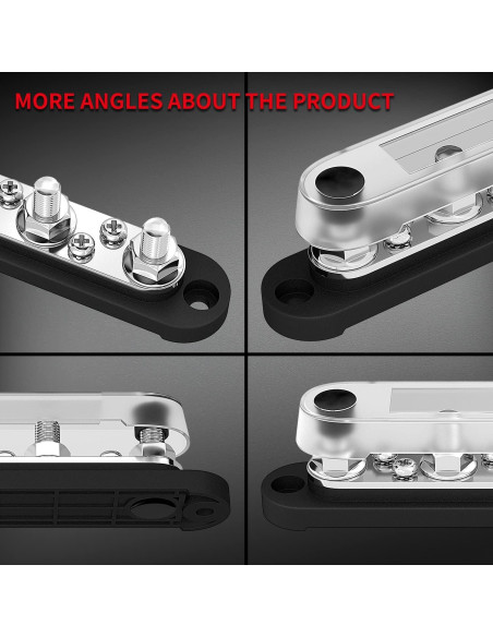 Bloque de Terminales de Barra de Bus DAIERTEK 12V-48V M8/M4