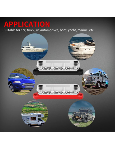 Bloque de Terminales de Barra de Bus DAIERTEK 12V-48V M8/M4