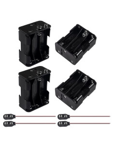 Soporte de Batería AA 6x 1.5V Coliao con Conectores 9V