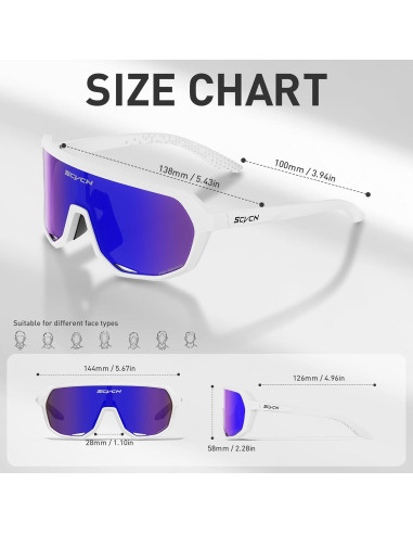 Gafas de Ciclismo SCVCN DZ-S63 Polarizadas UV400