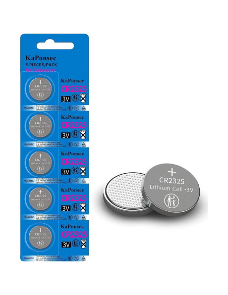 Batería de Botón de Litio CR2325 3V KaPonsec - 10 Paquetes