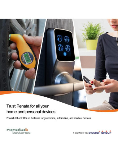 3 Baterías de Litio Renata CR2320 3V para Dispositivos