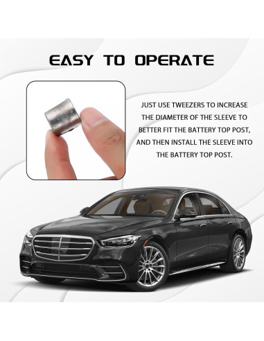 2 Pares Conectores de Terminal de Batería UZZH para Coche