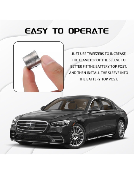 2 Pares Conectores de Terminal de Batería UZZH para Coche