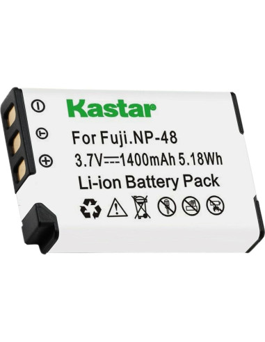 Baterías Kastar FNP48 2-Pack para Fujifilm XQ1/XQ2 1400mAh