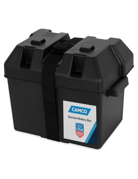 Caja de Batería Grande Camco 55373 para Grupo 27, 30, 31