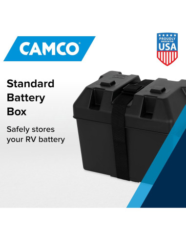 Caja de Batería Grande Camco 55373 para Grupo 27, 30, 31