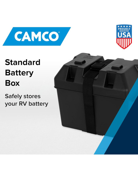 Caja de Batería Grande Camco 55373 para Grupo 27, 30, 31