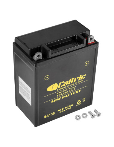 Batería AGM Caltric YB12AL-A2 12V para Kawasaki y Yamaha