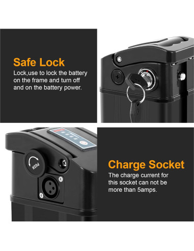 Batería de Bicicleta Eléctrica YOSE POWER 36V 13Ah Compatible