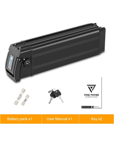 Batería de Bicicleta Eléctrica YOSE POWER 36V 13Ah Compatible