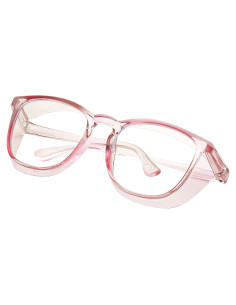 Gafas de Seguridad Konqkin A13 Rosa Anti-Niebla y Luz Azul