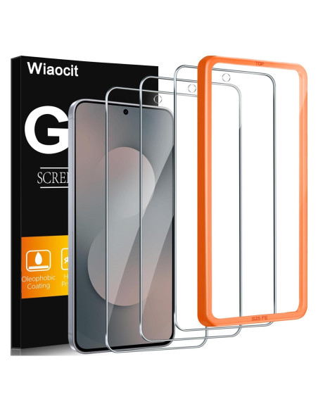 Protector de Pantalla Vidrio Templado Wiaocit para Samsung Galaxy S25 FE