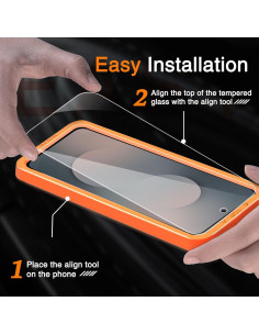 Protector de Pantalla Vidrio Templado Wiaocit para Samsung Galaxy S25 FE 2