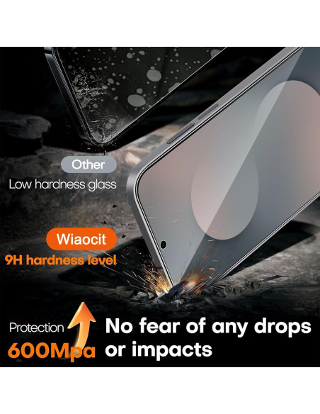 Protector de Pantalla Vidrio Templado Wiaocit para Samsung Galaxy S25 FE
