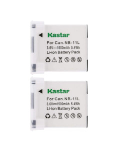 Batería Kastar 2-Pack para Canon NB-11L 1500mAh 3.6V