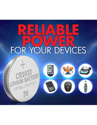 Baterías de Litio CR2032 ACDelco 10 Unidades 3V