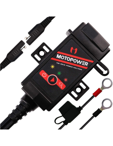Adaptador Monitor Batería MOTOPOWER MP0608 USB Doble 3.1A