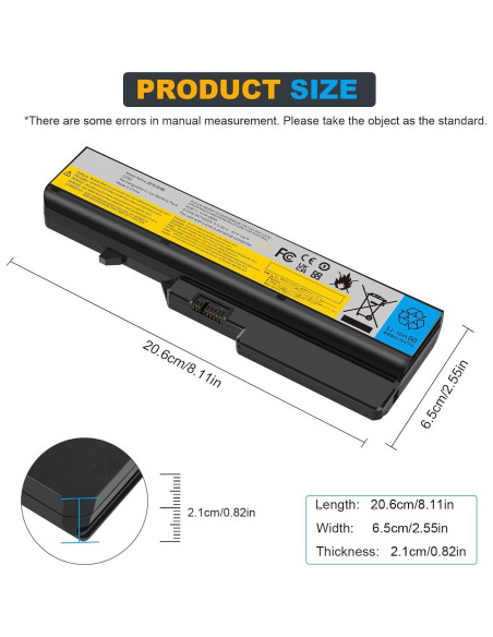 Batería de Laptop Lenovo IdeaPad 5200mAh 11.1V 6 celdas