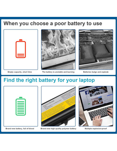 Batería de Laptop Lenovo IdeaPad 5200mAh 11.1V 6 celdas