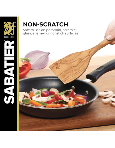 Espátula de Madera de Olivo Sabatier 35.6 cm - Cocina