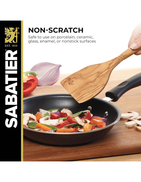 Espátula de Madera de Olivo Sabatier 35.6 cm - Cocina