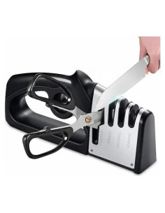 Afilador de cuchillos 4 en 1 Genérico con guantes de seguridad