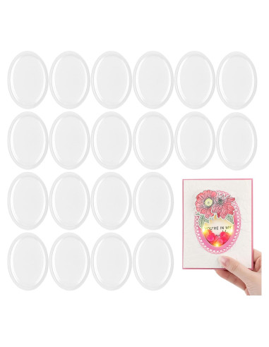 Cubiertas Shaker Transparentes 3D Briartw 20 Pcs 8.89 cm