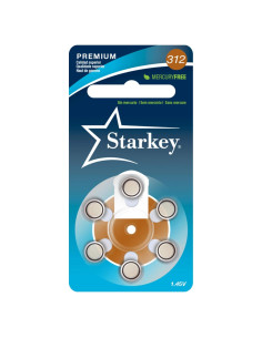 Baterías para Audífonos Starkey 312 Premium - Sin Mercurio - 60 Paquete