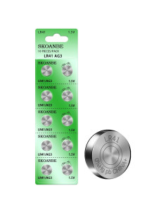 Baterías de Botón SKOANBE LR41 10 Piezas 1.5V Alta Calidad