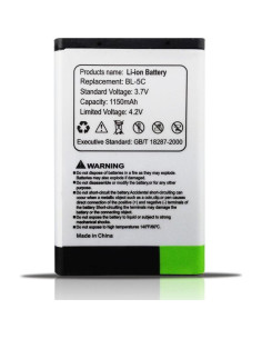 Batería Kastar BL-5C + Cargador Mini USB 2 en 1 para Radio 2