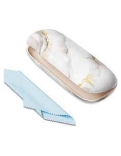 Estuche para Gafas ZAXMEY Duro con Paño de Limpieza