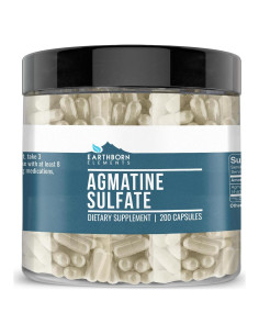 Sulfato de Agmatina Earthborn Elements 200 Cápsulas Puras
