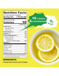 Polvo de Limón Fresco Prensado en Frío TALCUFON 284g Sin Azúcar 2